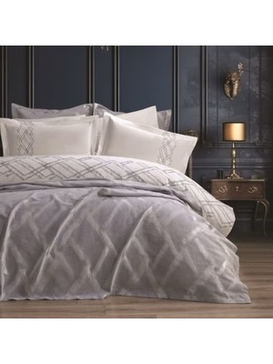 Mata Çeyiz Bella Home 7 Parça Nisan Çift Kişilik Pike Yatak Örtüsü Gelin Seti %100 Organik Pamuk - Yeni Renkler