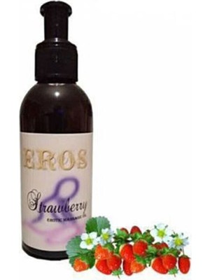 Eros 1 Adet 120ML Çilek Aromalı Eros Erotik Masaj Yağı