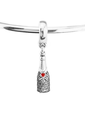Fubena Parıldayan Taşlı Şampanya Sallantılı Charm