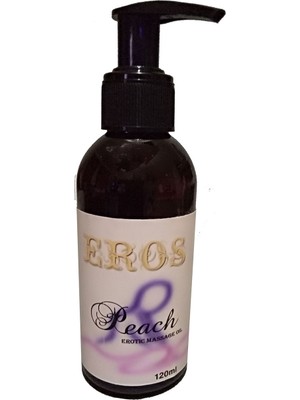 Eros Msgo 120 ml Peach Eros Massage Oil / Aromatik Şeftali Erottic Masaj Yağı 120 ml Büyük - Bay Bayan Kullanım