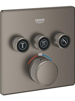 Grohe Grohtherm  Smart Control Üç Valfli Akış Kontrollü, Ankastre Termostatik Duş Bataryası - 29126MG0