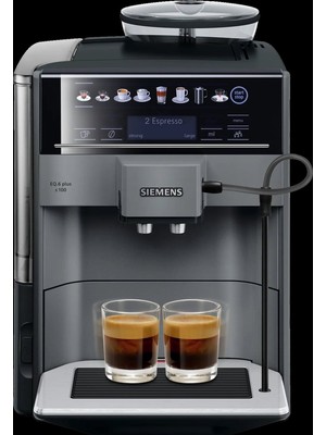 Siemens SİEMENS TE651209RW Tam Otomatik Kahve Makinesi EQ6 plus s100 Elmas titanyum metalik