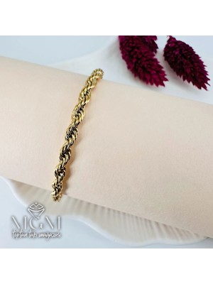 The Gencoo Çelik Burgu Bileklik 3 mm