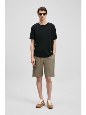 Lufian Junya Erkek Basic Tişört Siyah
