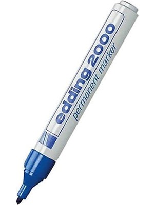 Düzey Edding E-2000 Permanent Marker Kalem Yuvarlak Uçlu Mavi