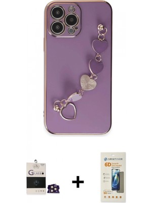 Marsilyan™- iPhone 14 Pro Max Kılıf Nova Işık Prime - Siyah 6d Mat Seramik Hayalet Nano Ekran Koruyucu + Bilvis Titan Kamera Lens - Gd