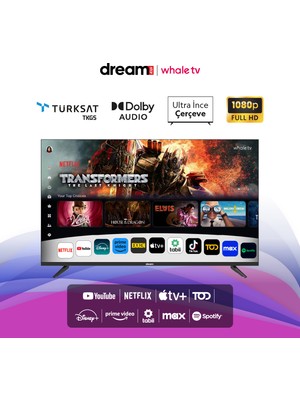 Dreamstar 43DSE102 43" Inch 109 Ekran Uydu Alıcılı Whaleos LED Tv