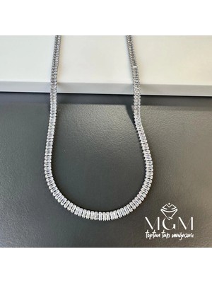 The Gencoo Baget Zirkon Taşlı Su Yolu Kolye