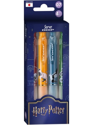 Serve Deep Versatil Kalem - Harry Potter 4'lü Set 07MM