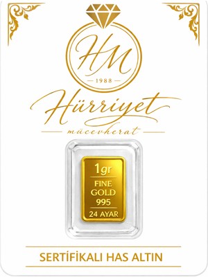 Hürriyet Mücevherat 24 Ayar Gram Altın