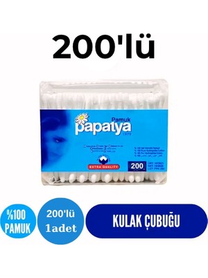 Papatya Kulak Temizleme Çubuğu/çöpü 200 Lü