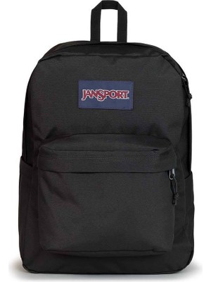 Jansport Superbreak Plus Sırt Çantası Black 600D Polyester Laptop Bölmeli Ergonomik Tasarım