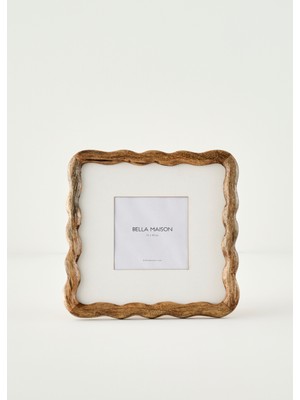 Bella Maison Wave Mango Ağacı Çerçeve Kahverengi (23X2X23 Cm)