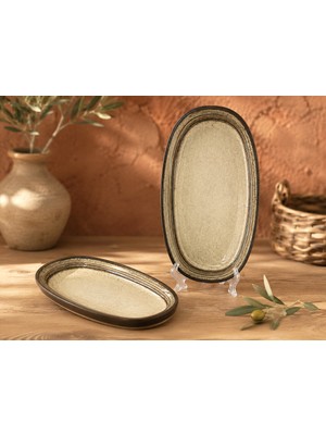 Choice 6'lı Cortado Spiral Gourmet Oval Plate 15*8.5 cm 95 cc Kahvaltı/meze/sos