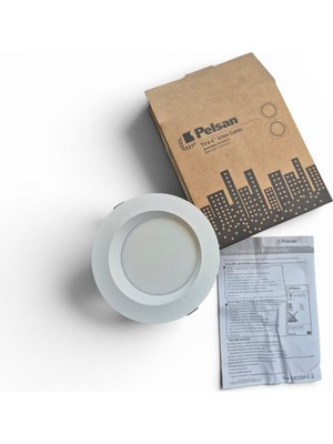 Fazör - Pelsan Tira Sıvaaltı Alçıpan Tavan Alüminyum Gövde 15CM Çap 12W 4000K Armatür