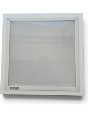 Fazör - Işıldar Sıva Altı Armatür 2x E27 Duy 30X30 Polikarbon Cam Sac Gövde Clıp-In