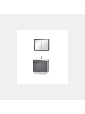 Saydam Banyo Erdo 60 cm Alt Üst Banyo Dolabı Takımı