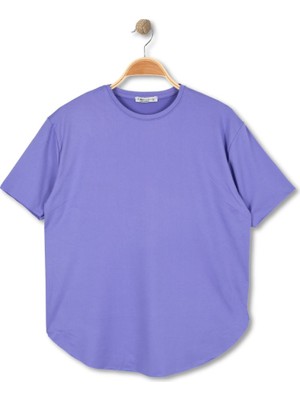 Alg KADIN OVERSIZE SALAŞ TİŞÖRT - KOL VE ETEK UCU DİKİŞSİZ SOFT KUMAŞ