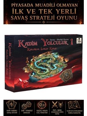 MR MEZOPO Kadim Yolculuk- Yüzüklerin Efendisi Temalı Eğlenceli Kutu Oyunu - Masa Oyunu - Grup Parti Aile Oyunu (Savaş-Strateji-Zeka)