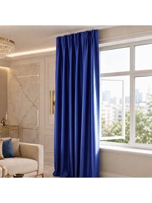 Mebelport Curtain Blackout Karartma 1/2 Amerikan Pileli Fon Perde