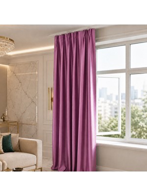 Mebelport Curtain Blackout Karartma 1/2 Amerikan Pileli Fon Perde