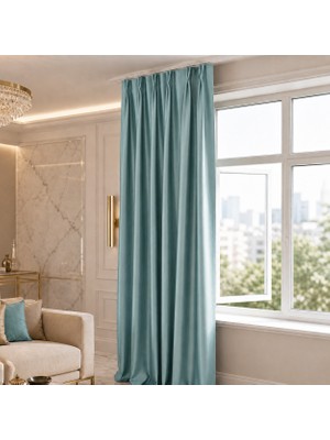 Mebelport Curtain Blackout Karartma 1/2 Amerikan Pileli Fon Perde