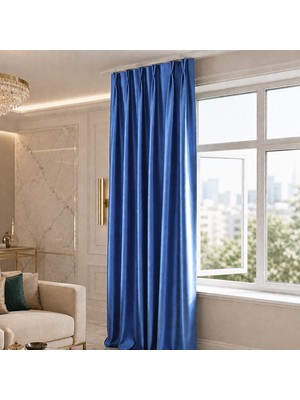 Mebelport Curtain Blackout Karartma 1/2 Amerikan Pileli Fon Perde