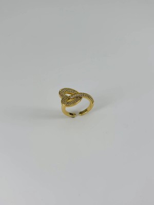 Küçük Hazine 14 K Gold Kaplama Zirkon Taşlı Yüzük