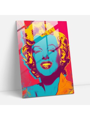 Popcas Canlı Renkler Modern Sanat Temalı Temperli Cam Tablo