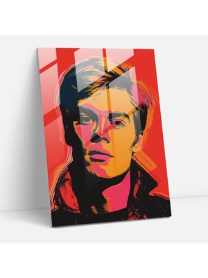 Popcas Modern Sanat Temalı Cam Tablo - Andy Warhol Tasarımı