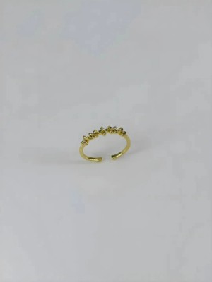 Küçük Hazine 14 K Gold Kaplama Zirkon Taşlı Yüzük