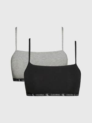 Calvin Klein Kadın Siyah - Gri Sütyen Konforlu Tasarım ve Gün Boyu Destek