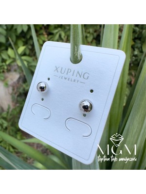 Küçük Hazine Xuping Taşsız Top Küpe