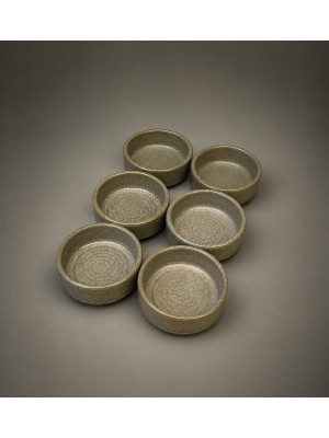 Choice 6'lı Adelfa Ripple Stackable Bowl 6 cm 35CC  Sosluk-Reçel-Kahvaltı