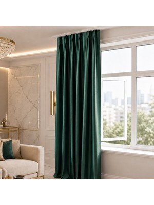 Mebelport Curtain Blackout Karartma 1/2 Amerikan Pileli Fon Perde