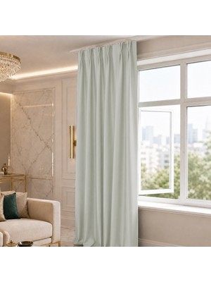 Mebelport Curtain Blackout Karartma 1/2 Amerikan Pileli Fon Perde