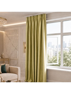 Mebelport Curtain Blackout Karartma 1/2 Amerikan Pileli Fon Perde