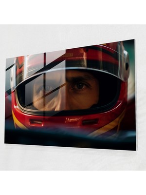 Popcas Formula 1 Temalı Dramatik Tarzda Temperli Cam Tablo