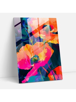 Popcas Modern Sanat Temalı Cam Tablo