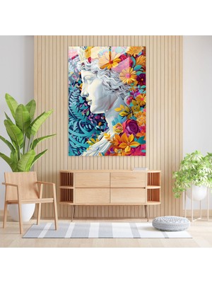Popcas Pop Sanat ve Klasik Temalı Temperli Cam Tablo - Sanatın ve Geleneğin Buluşması