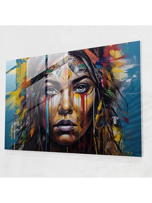 Popcas Graffiti Temalı Kültürel Ikonlar Cam Tablo