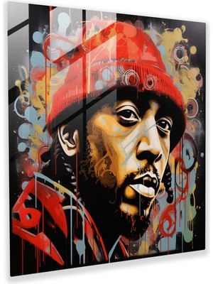 Popcas Funky Tarzda Hip-Hop Temalı Cam Tablo