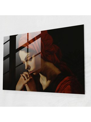 Popcas Caravaggio Temalı Temperli Cam Tablo - Modern Sanat Dekorasyonu