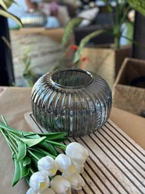 Leylart Dekoratif Vazo Füme  14*24 cm -  Cam  Pinterest