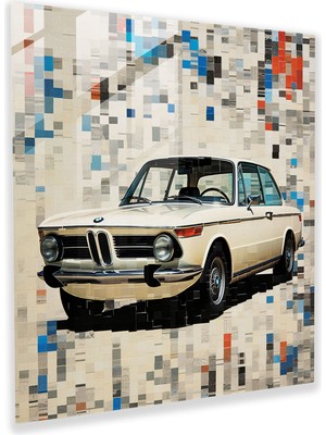 Popcas Vintage Reklamlar Temalı Dekoratif Cam Tablo