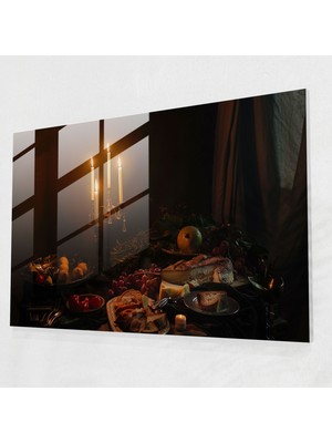 Popcas Caravaggio Temalı Temperli Cam Tablo - Cam Sanatı ile Dekoratif Duvar Ögesi