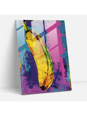 Popcas Renkli Pop Art Cam Tablo - Modern Sanat Duvar Dekoru