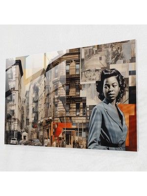 Popcas Harlem Manzaralı Cam Tablo