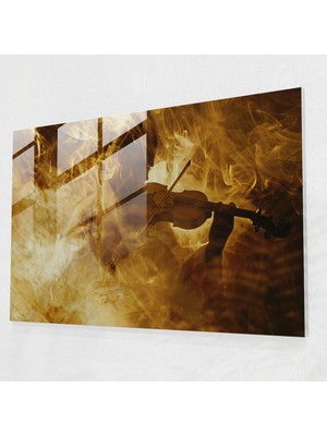 Popcas Modern Sanat Temalı Cam Tablo