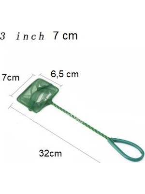 Ozcmax Akvaryum Balık Yakalama Kepçesii 3 Inç 7 cm
